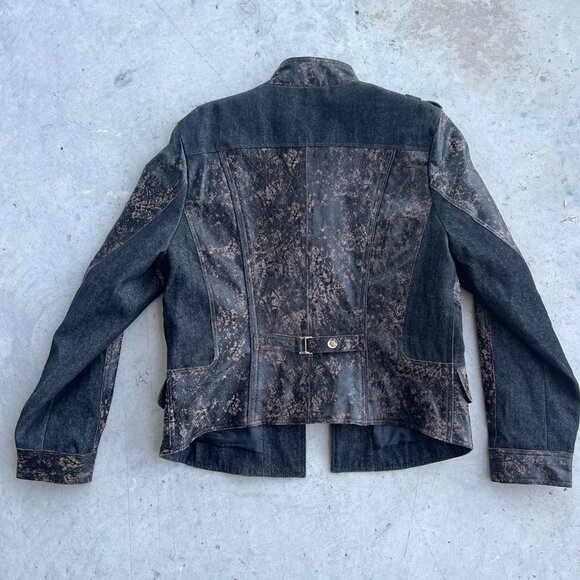 H&D Leather denim jacket - Picture 5 of 5